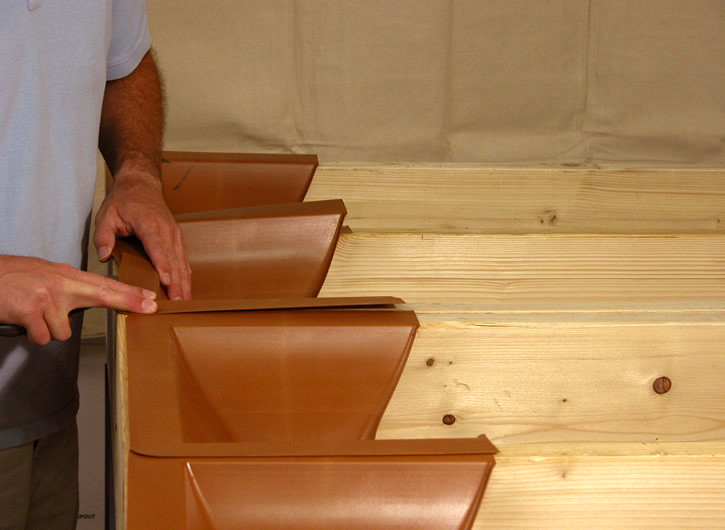 Installation Under Deck Drainage System Trex RainEscape